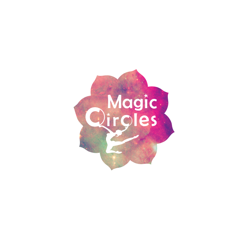 עיצוב לוגו magic circles ריקוד עם חישוק הולה הופ | ליאור דקל ליבה logo design by leeor dekel liba